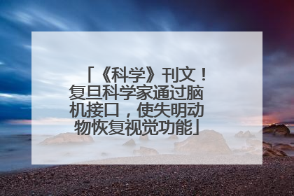 《科学》刊文！复旦科学家通过脑机接口，使失明动物恢复视觉功能