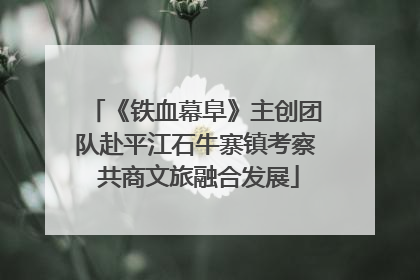 《铁血幕阜》主创团队赴平江石牛寨镇考察 共商文旅融合发展