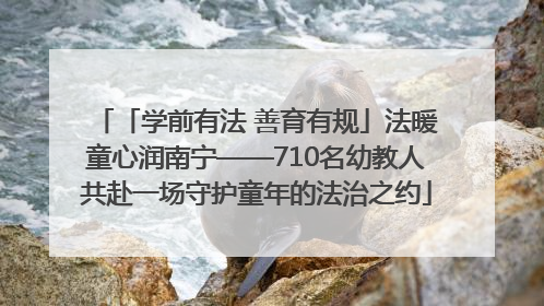 「学前有法 善育有规」法暖童心润南宁——710名幼教人共赴一场守护童年的法治之约
