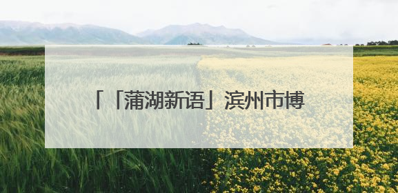 「蒲湖新语」滨州市博兴县：以“小切口”做好数字惠民“大文章”