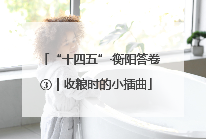“十四五”·衡阳答卷③｜收粮时的小插曲