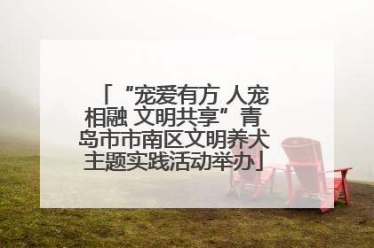 “宠爱有方 人宠相融 文明共享”青岛市市南区文明养犬主题实践活动举办
