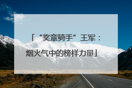 “奖章骑手”王军：烟火气中的榜样力量