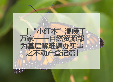 “小红本”温暖千万家——自然资源部为基层解难题办实事之不动产登记篇