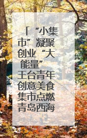 “小集市”凝聚创业“大能量” 王台青年创意美食集市点燃青岛西海岸新区北部新城夜经济