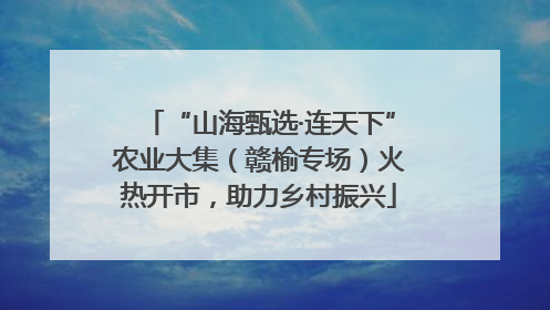 “山海甄选·连天下”农业大集（赣榆专场）火热开市，助力乡村振兴