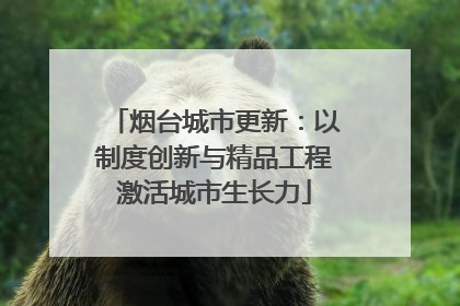 烟台城市更新：以制度创新与精品工程激活城市生长力