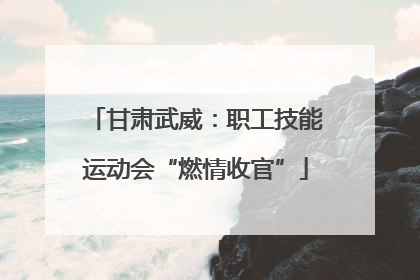 甘肃武威：职工技能运动会“燃情收官”
