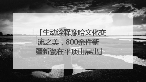 生动诠释豫哈文化交流之美，800余件新疆新瓷在平顶山展出