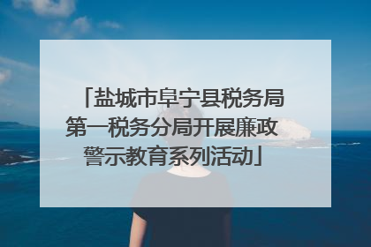 盐城市阜宁县税务局第一税务分局开展廉政警示教育系列活动