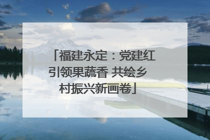 福建永定：党建红引领果蔬香 共绘乡村振兴新画卷