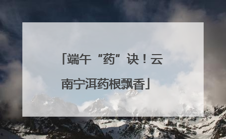端午“药”诀！云南宁洱药根飘香