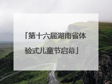 第十六届湖南省体验式儿童节启幕