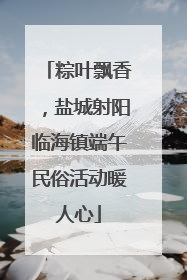 粽叶飘香，盐城射阳临海镇端午民俗活动暖人心