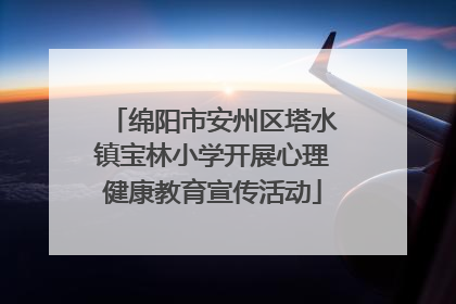 绵阳市安州区塔水镇宝林小学开展心理健康教育宣传活动