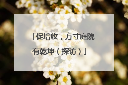 促增收，方寸庭院有乾坤（探访）
