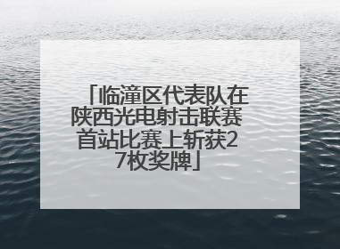 临潼区代表队在陕西光电射击联赛首站比赛上斩获27枚奖牌