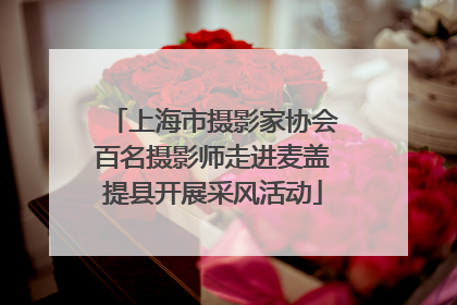 上海市摄影家协会百名摄影师走进麦盖提县开展采风活动