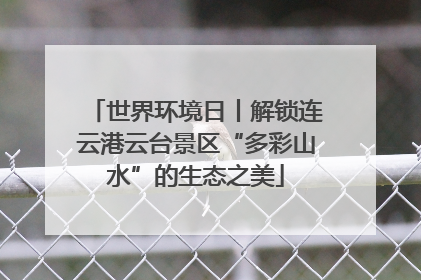世界环境日丨解锁连云港云台景区“多彩山水”的生态之美