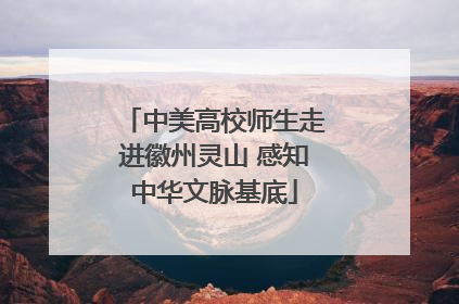 中美高校师生走进徽州灵山 感知中华文脉基底