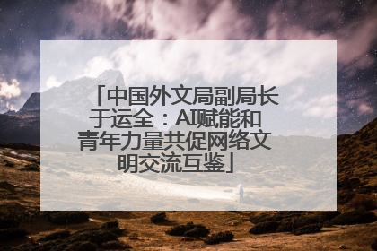 中国外文局副局长于运全：AI赋能和青年力量共促网络文明交流互鉴