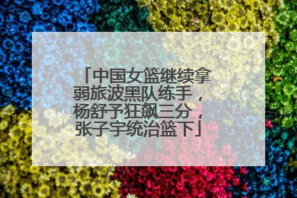 中国女篮继续拿弱旅波黑队练手，杨舒予狂飙三分，张子宇统治篮下