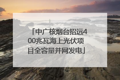 中广核烟台招远400兆瓦海上光伏项目全容量并网发电