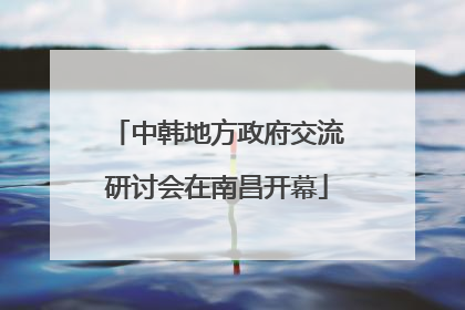 中韩地方政府交流研讨会在南昌开幕