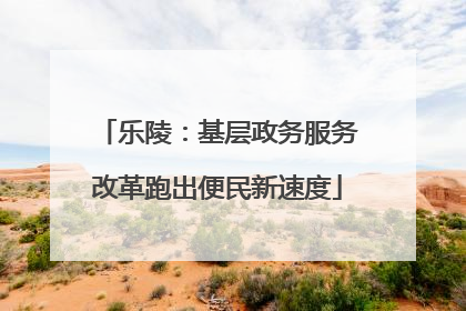 乐陵：基层政务服务改革跑出便民新速度