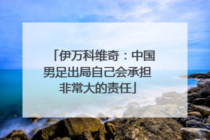 伊万科维奇：中国男足出局自己会承担非常大的责任