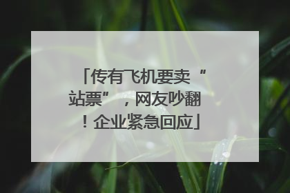 传有飞机要卖“站票”，网友吵翻！企业紧急回应