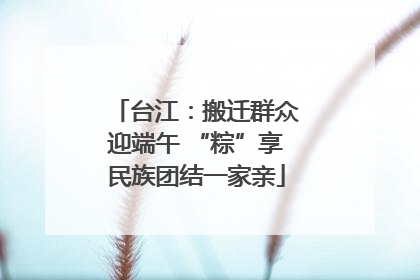 台江：搬迁群众迎端午 “粽”享民族团结一家亲