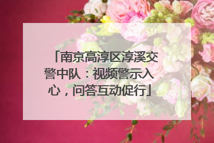 南京高淳区淳溪交警中队：视频警示入心，问答互动促行