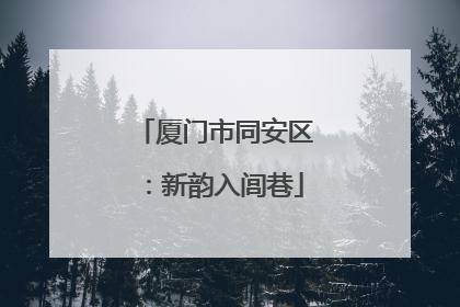 厦门市同安区：新韵入闾巷