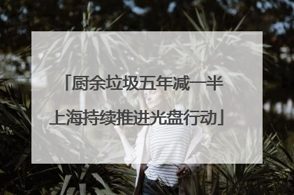 厨余垃圾五年减一半 上海持续推进光盘行动