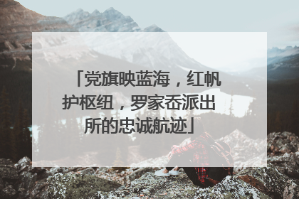 党旗映蓝海，红帆护枢纽，罗家岙派出所的忠诚航迹
