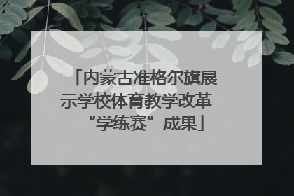 内蒙古准格尔旗展示学校体育教学改革“学练赛”成果