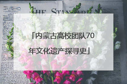 内蒙古高校团队70年文化遗产探寻史
