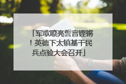 军歌嘹亮誓言铿锵！英德下太镇基干民兵点验大会召开