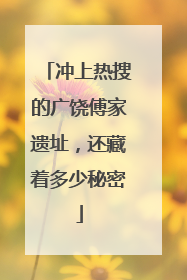 冲上热搜的广饶傅家遗址，还藏着多少秘密