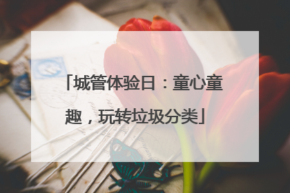 城管体验日：童心童趣，玩转垃圾分类