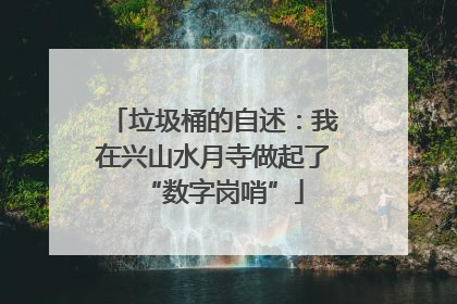 垃圾桶的自述：我在兴山水月寺做起了“数字岗哨”