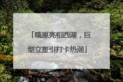 哦崽亮相西湖，巨型立塑引打卡热潮