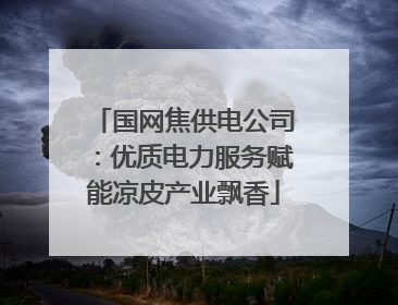 国网焦供电公司：优质电力服务赋能凉皮产业飘香