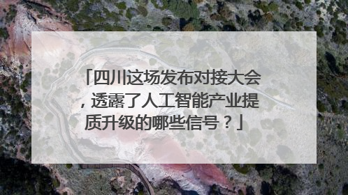 四川这场发布对接大会，透露了人工智能产业提质升级的哪些信号？