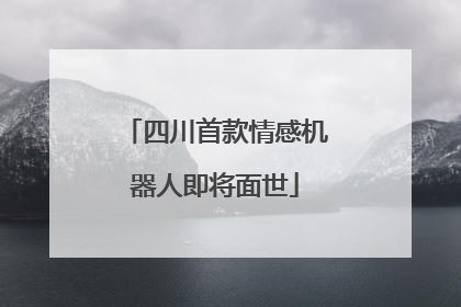 四川首款情感机器人即将面世