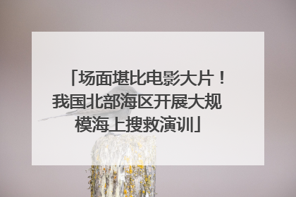 场面堪比电影大片！我国北部海区开展大规模海上搜救演训