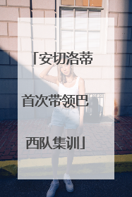 安切洛蒂首次带领巴西队集训