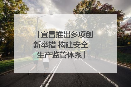 宜昌推出多项创新举措 构建安全生产监管体系