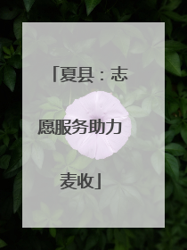 夏县：志愿服务助力麦收